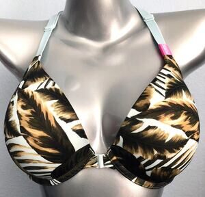 PINK Victoria's Secret Palm Wear Everywhere Push Up Front Close Bra 32DD